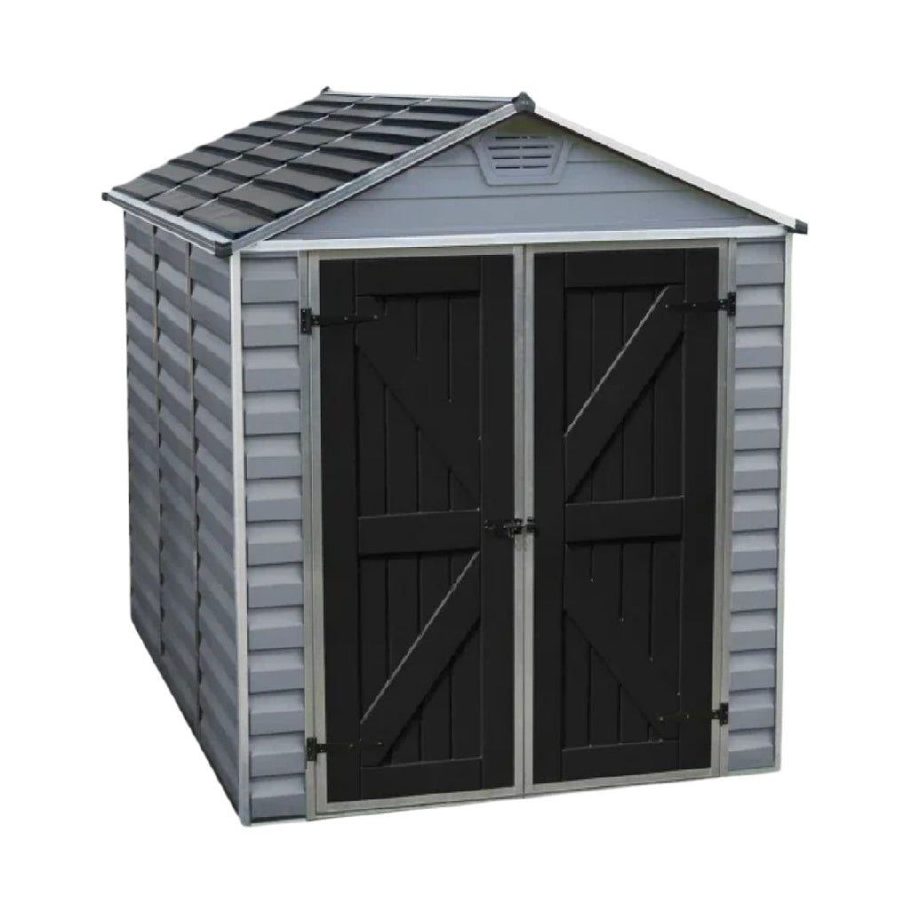 Cabane de jardin en métal pour le stockage extérieur - 150 x 120 x 180