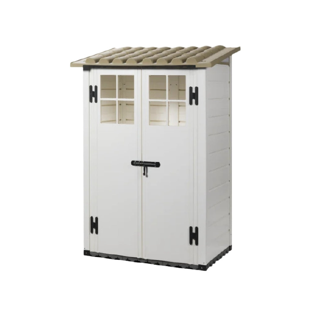 Abri de jardin en résine pour outils de jardinage - 80 x 50 x 120