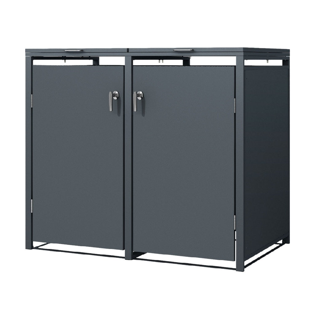 Meuble de rangement extérieur en métal - Pour le jardin ou la terrasse - Dimensions 80 x 40 x 80