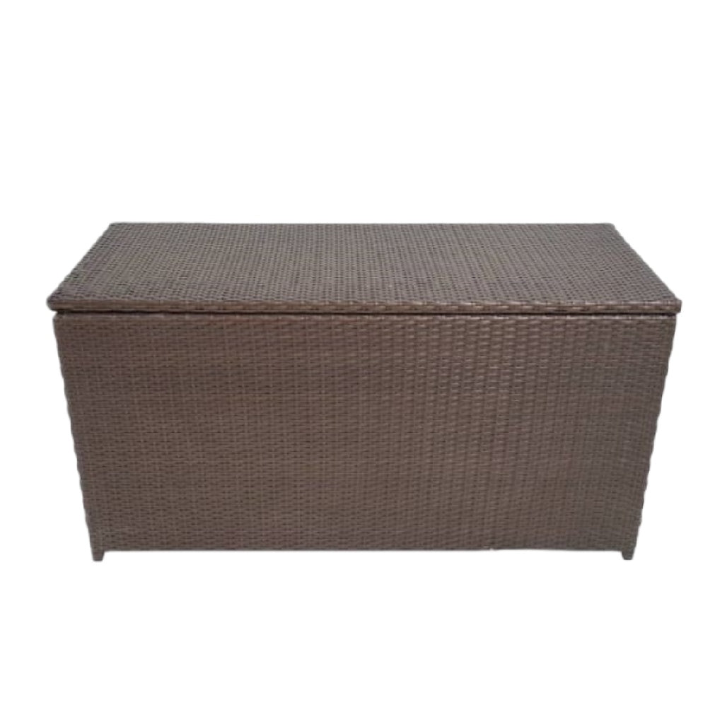 Coffre de rangement en résine tressée pour extérieur - 120 x 60 x 60